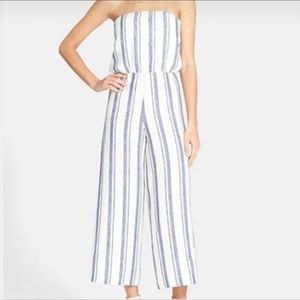 ALICE+OLIVIA Lucie Strapless Wide Leg Cropped Jumpsuit, Sz 4